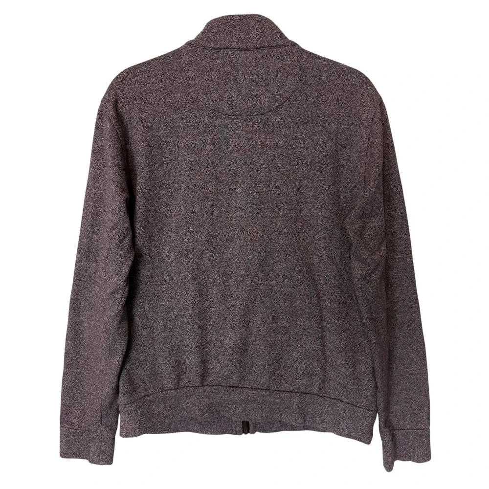 Banana Republic Jacket Mens Small Purple Knit Full Zip Bomber‎ Pockets Casual